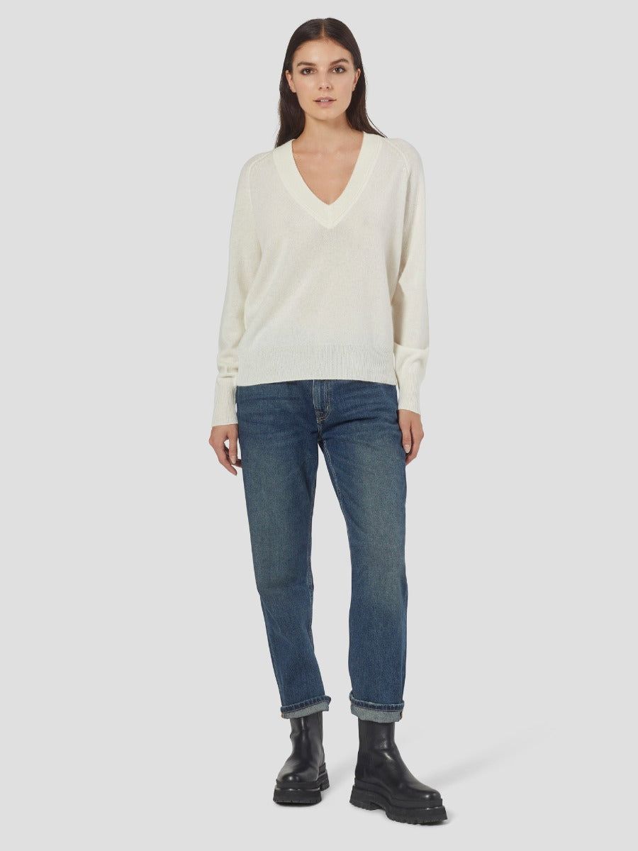 Madalene V-Neck Cashmere Sweater sold by Equipment