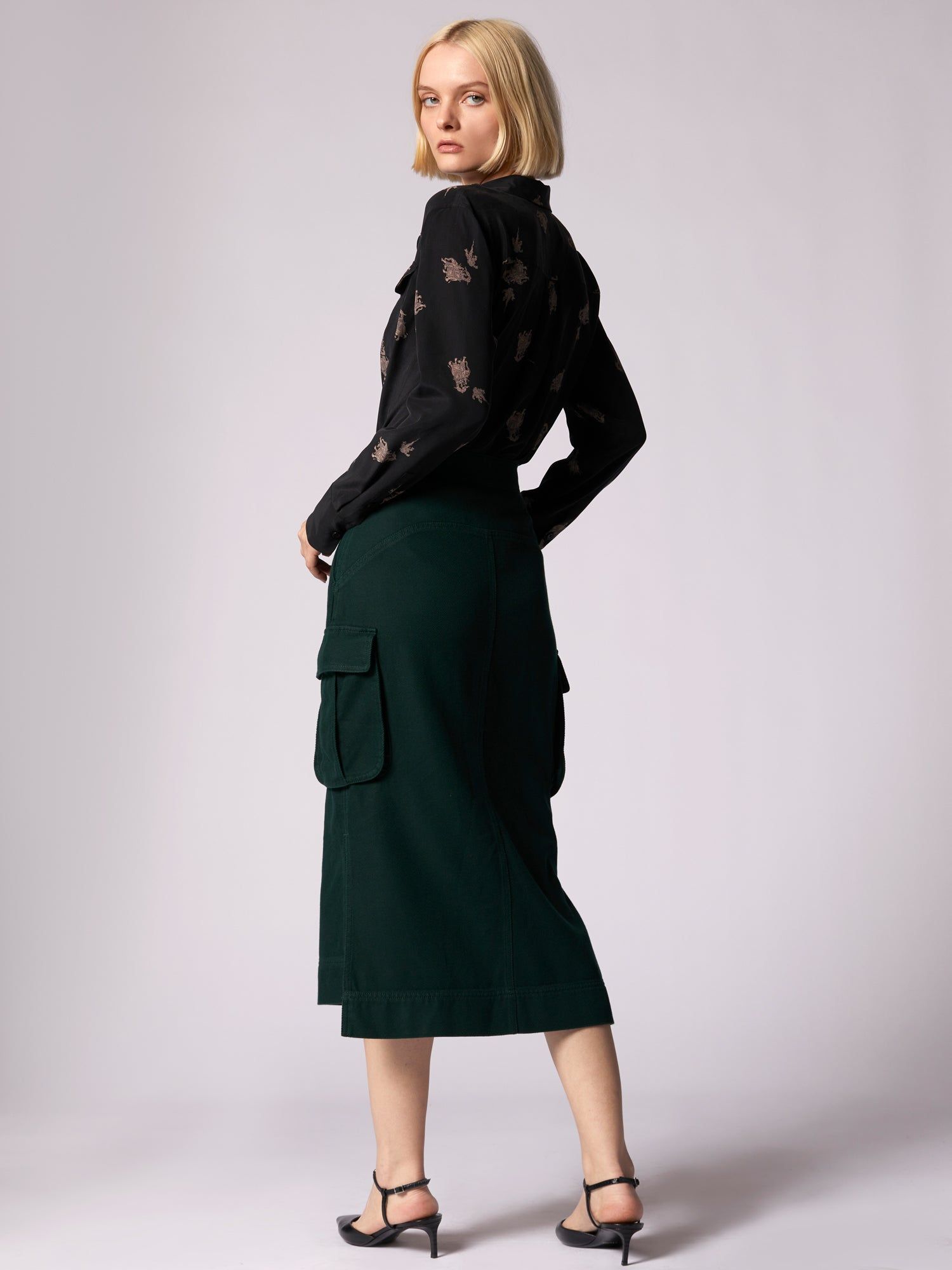 Slim Signature Silk Shirt sold by Equipment product image thumbnail 4