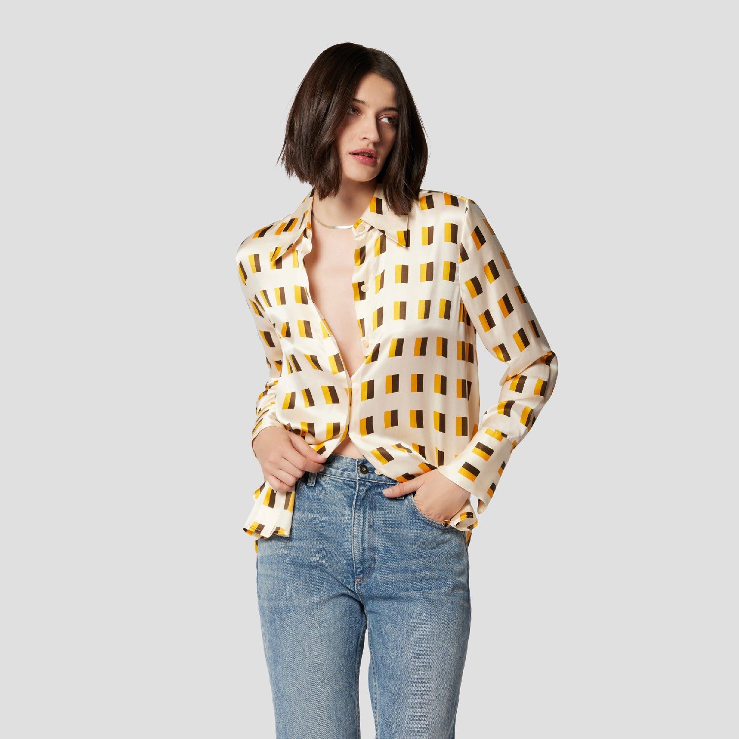 QUINNE SILK SHIRT sold by Equipment product image thumbnail 7