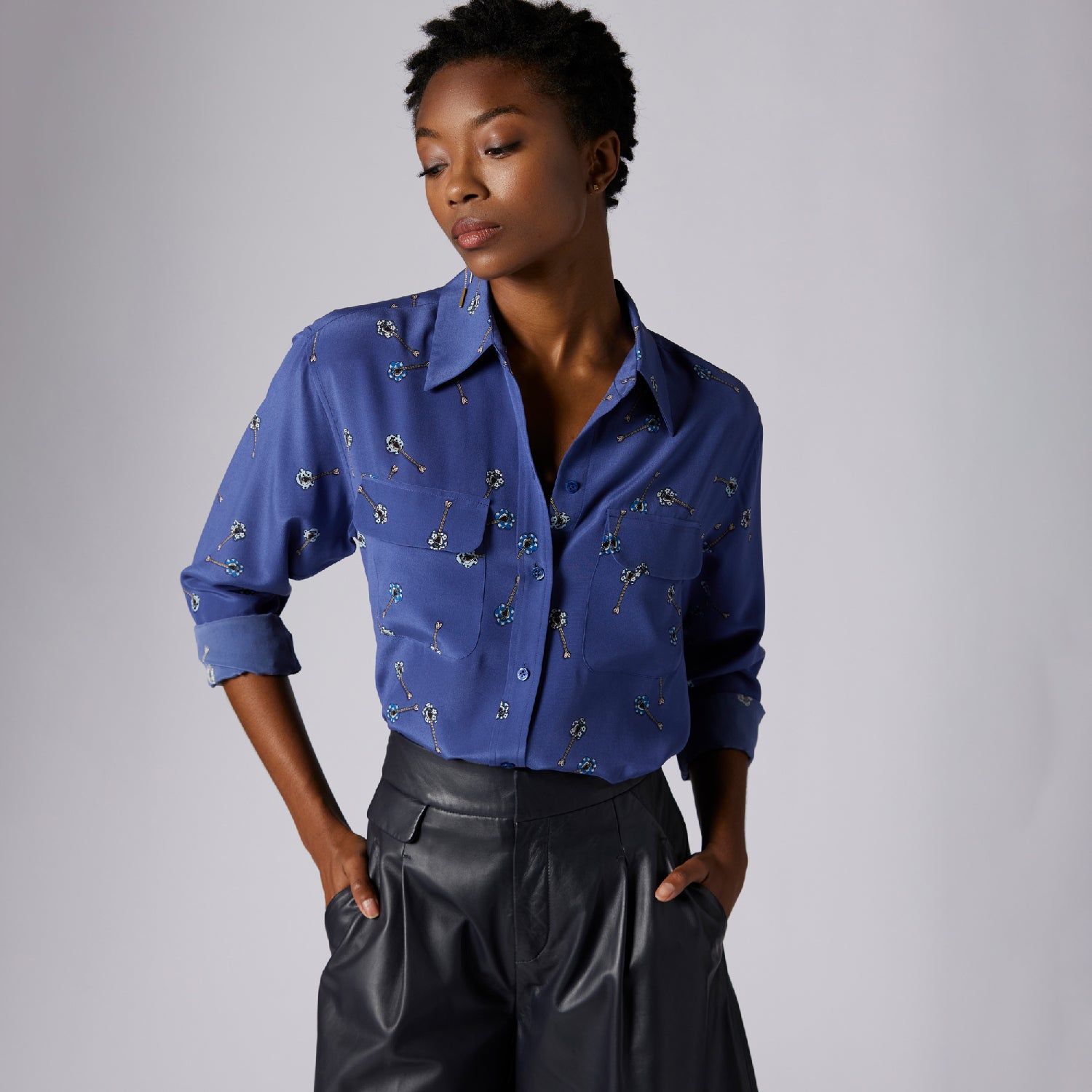 SIGNATURE SILK SHIRT sold by Equipment product image thumbnail 5