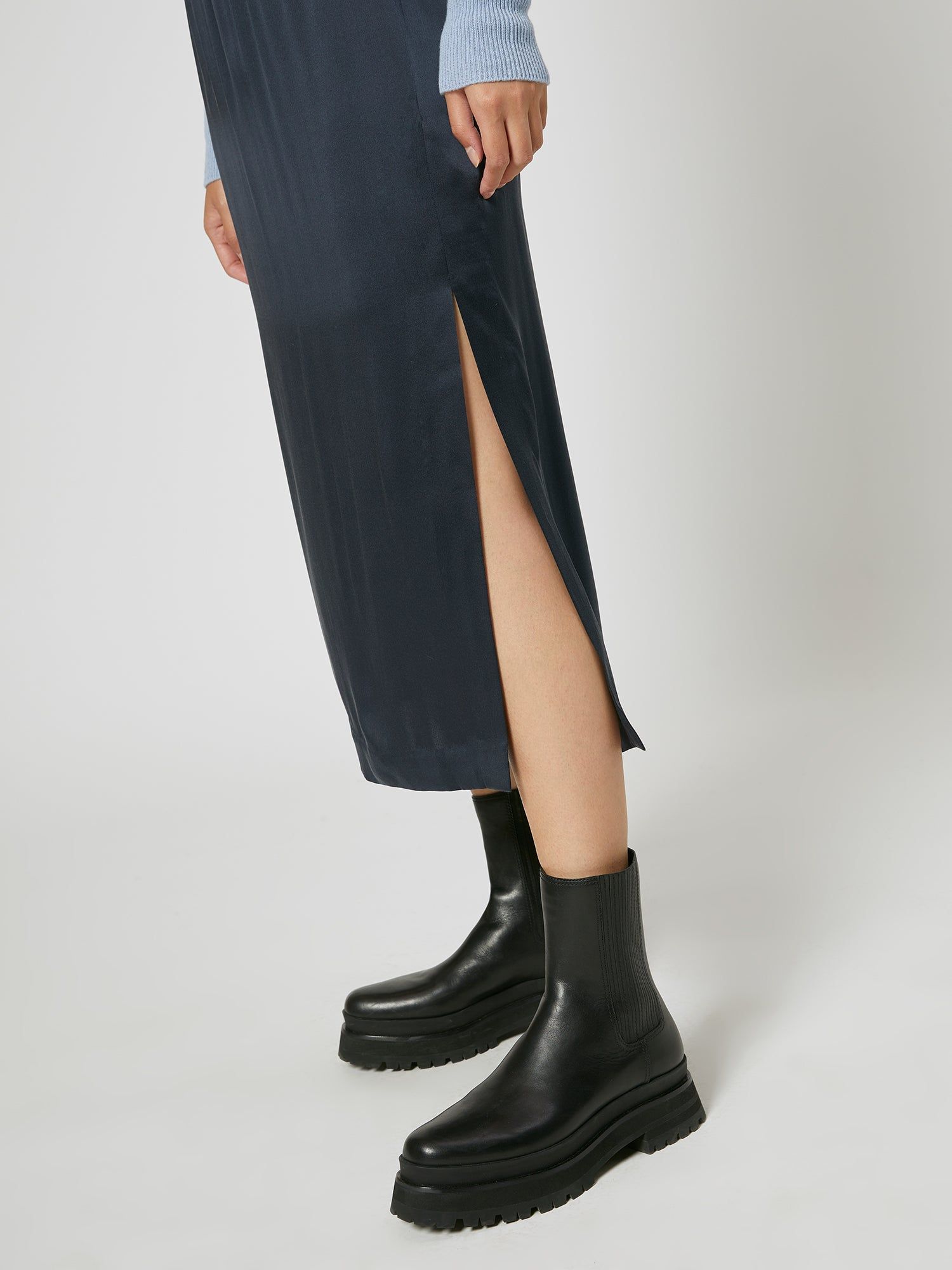 Vivianne Silk Satin Skirt sold by Equipment product image thumbnail 4