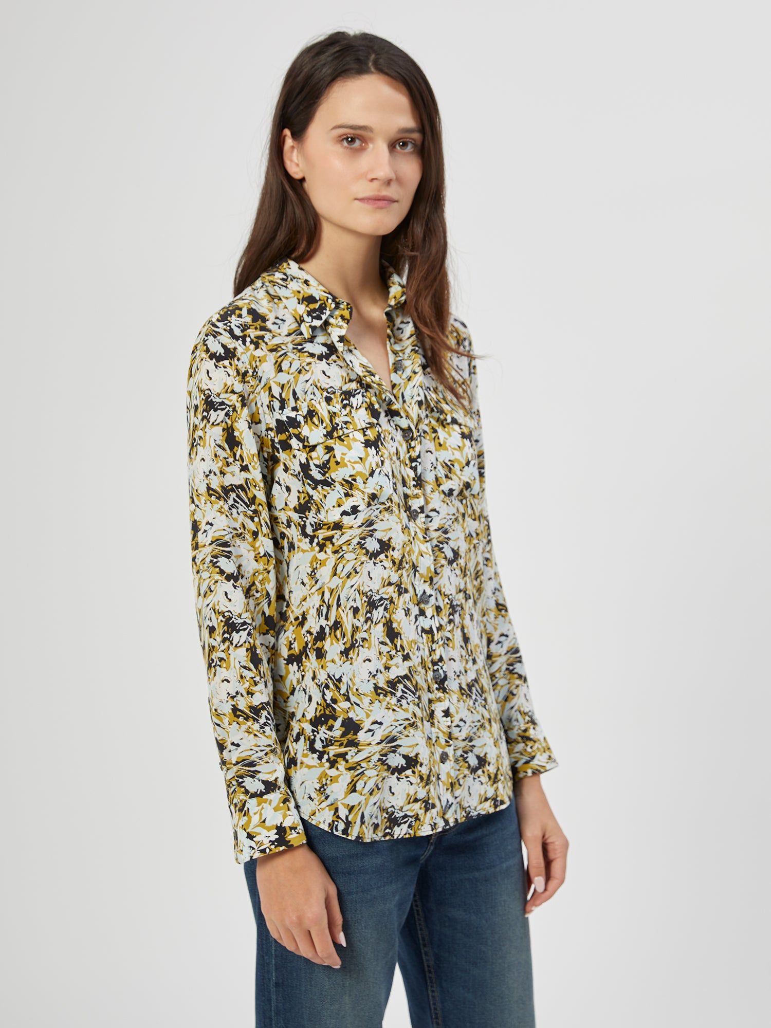 Slim Signature Silk Shirt sold by Equipment product image thumbnail 3