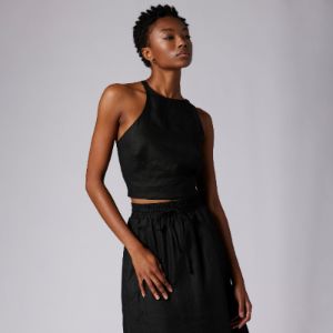SIDNEY SLEEVELESS LINEN TOP sold by Equipment
