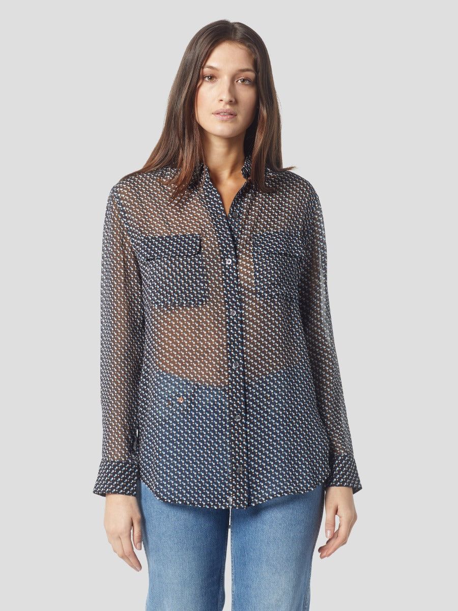 Signature Silk Shirt sold by Equipment product image thumbnail 2