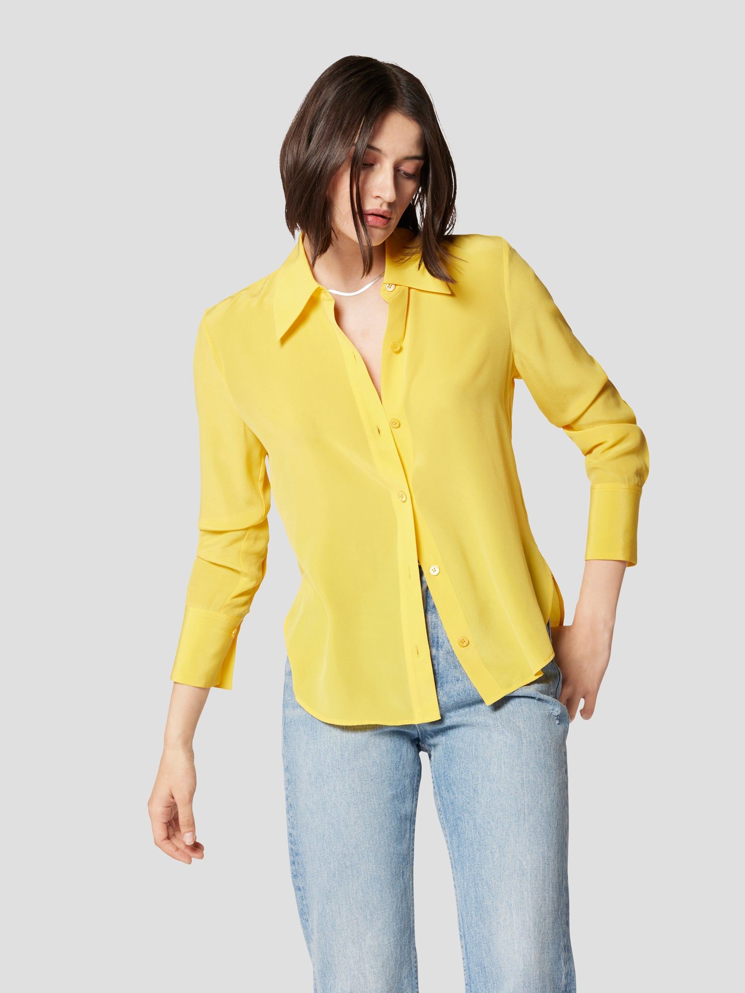 Leona Long Sleeve Silk Shirt sold by Equipment