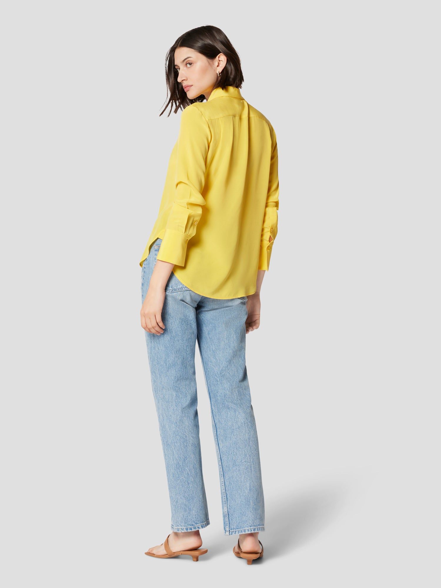 Leona Long Sleeve Silk Shirt sold by Equipment product image thumbnail 6