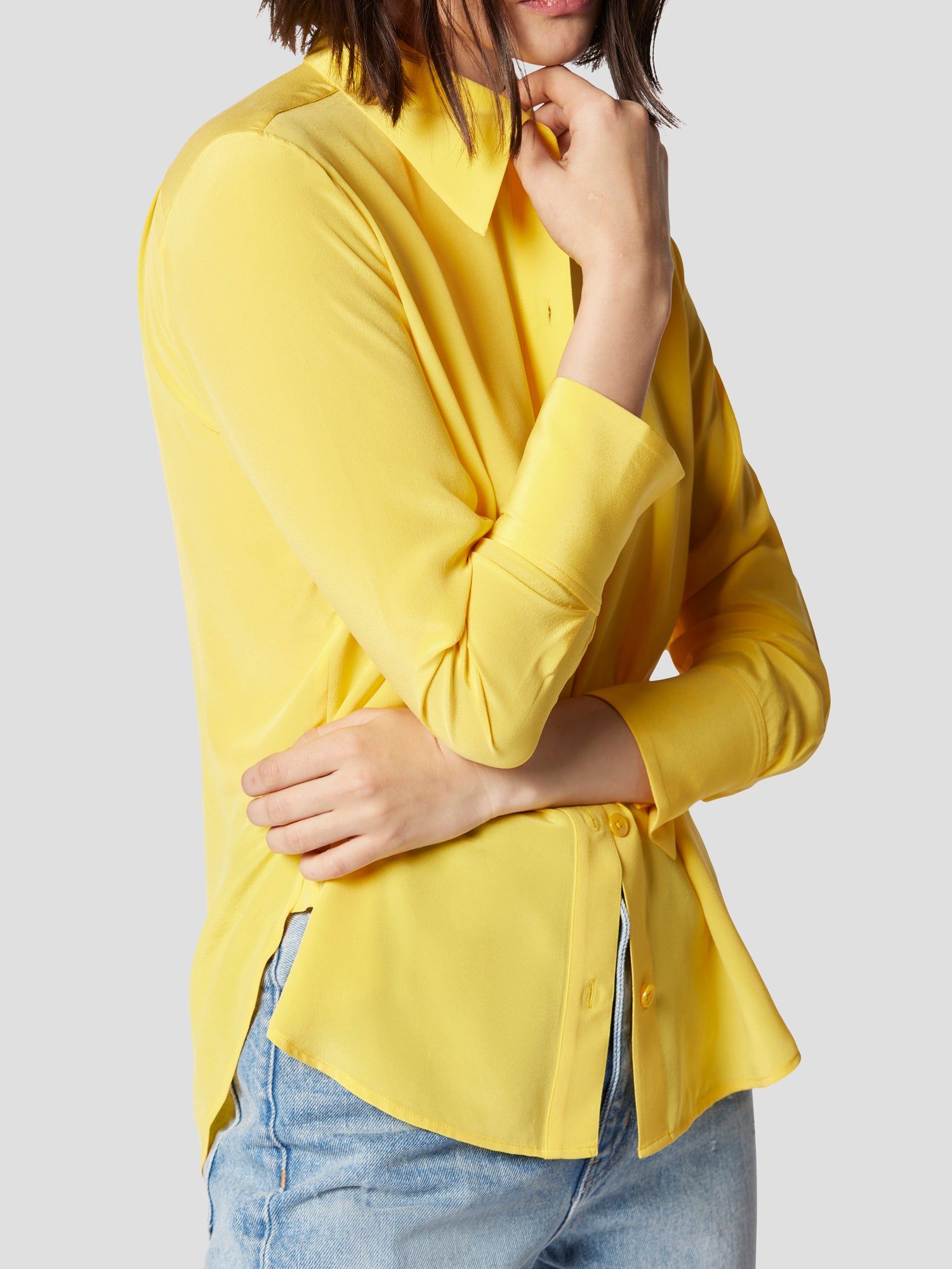 Leona Long Sleeve Silk Shirt sold by Equipment product image thumbnail 3