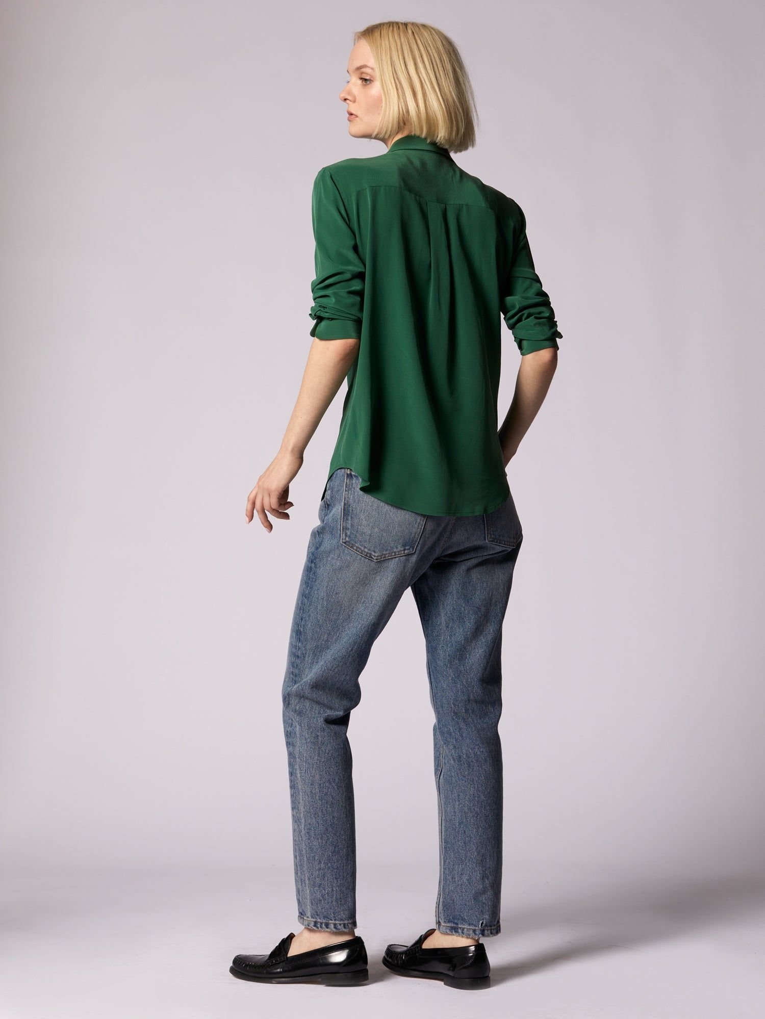 Slim Signature Silk Shirt sold by Equipment product image thumbnail 4