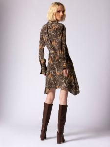 Khaila Mini Silk Dress sold by Equipment