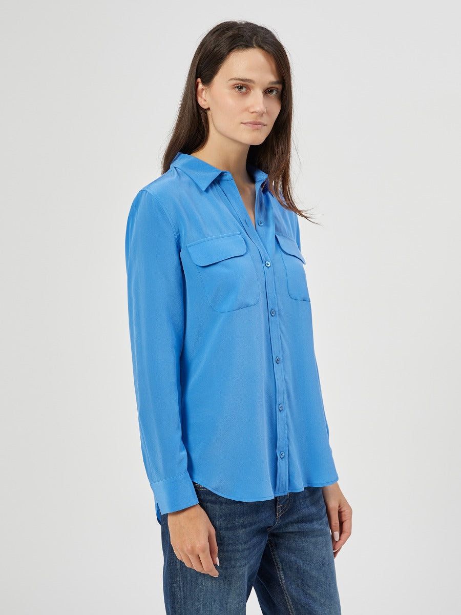 SLIM SIGNATURE SILK SHIRT sold by Equipment product image thumbnail 3