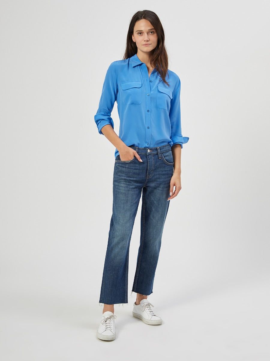 SLIM SIGNATURE SILK SHIRT sold by Equipment
