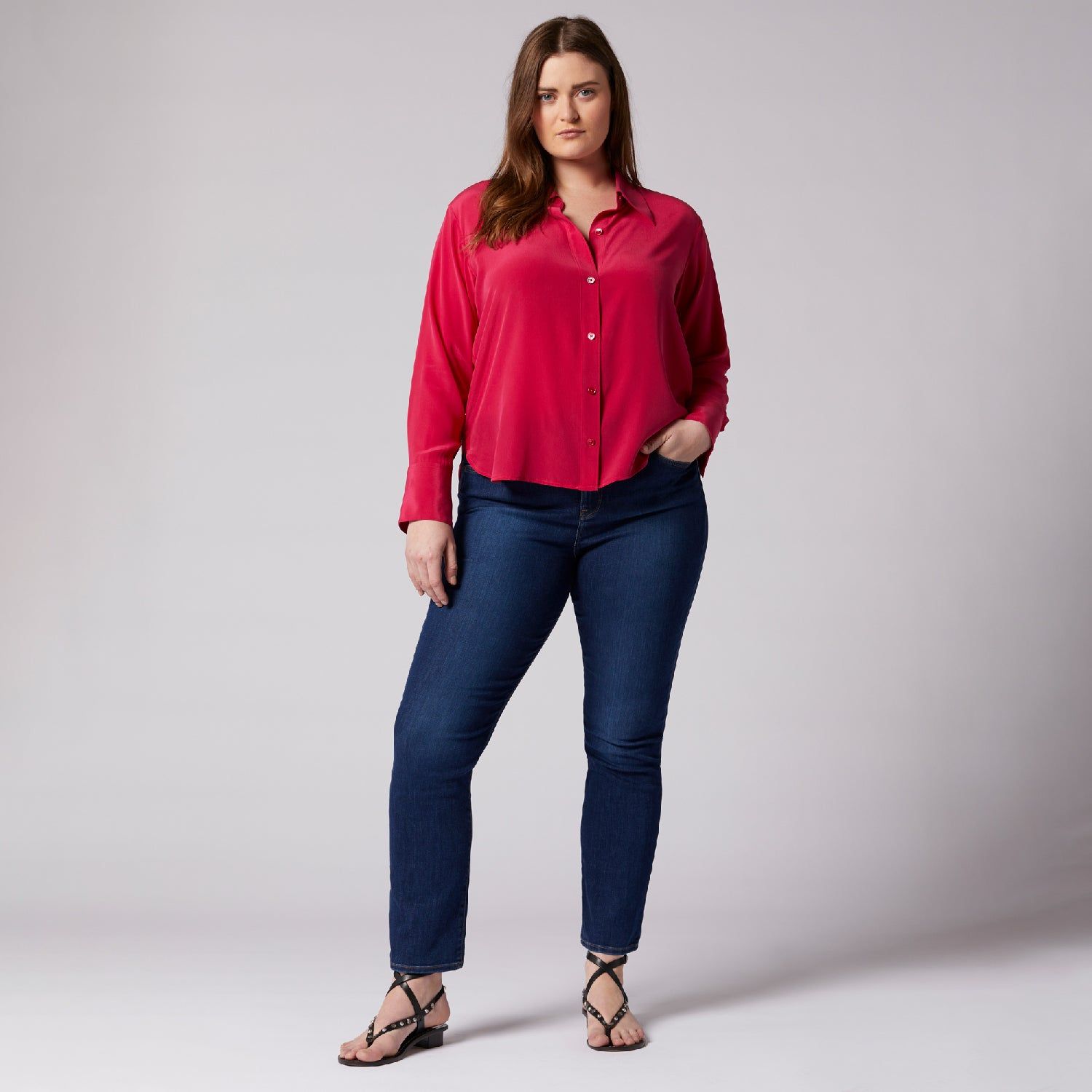 Leona Long Sleeve Silk Shirt sold by Equipment product image thumbnail 8