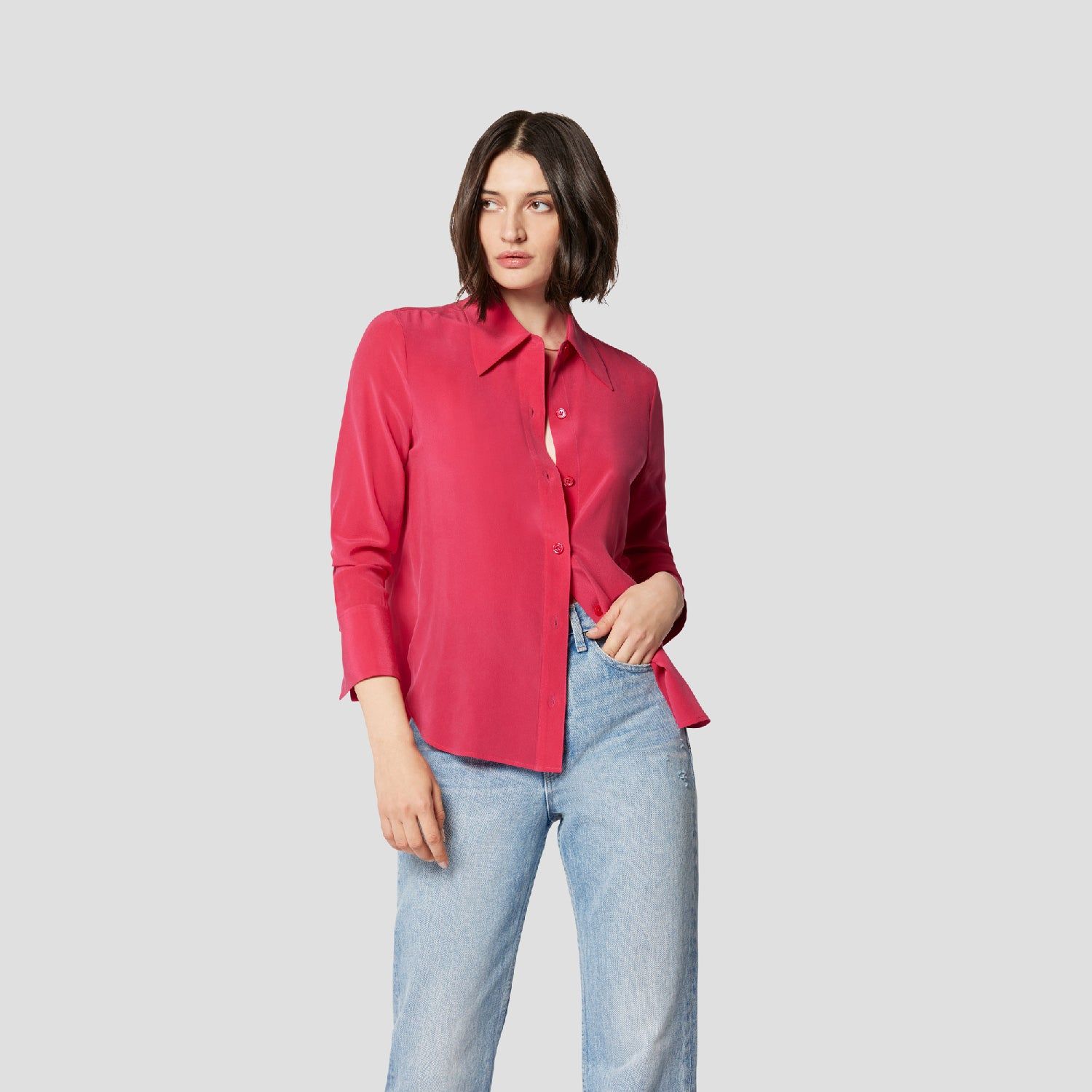 Leona Long Sleeve Silk Shirt sold by Equipment product image thumbnail 7