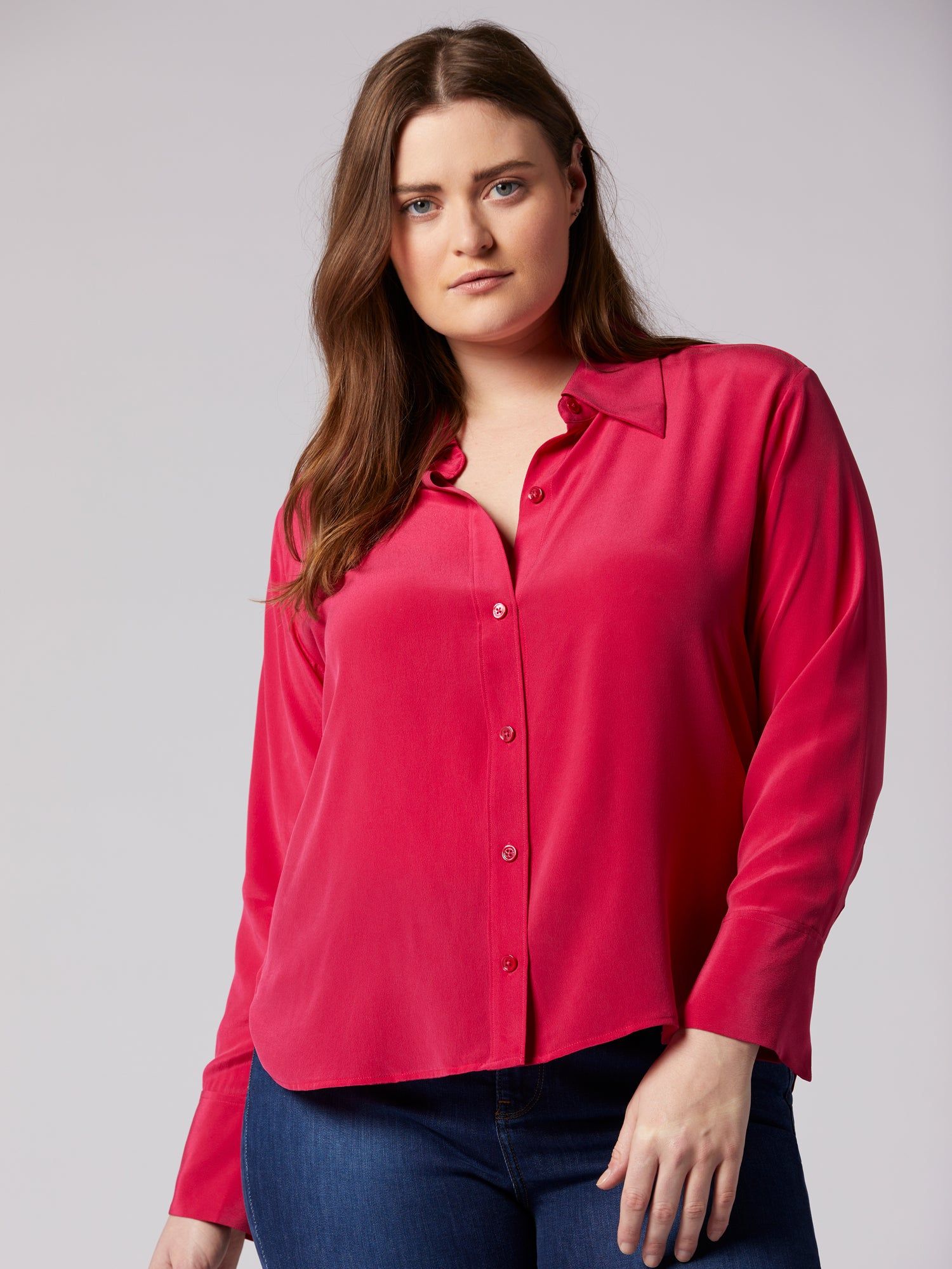 Leona Long Sleeve Silk Shirt sold by Equipment product image thumbnail 11