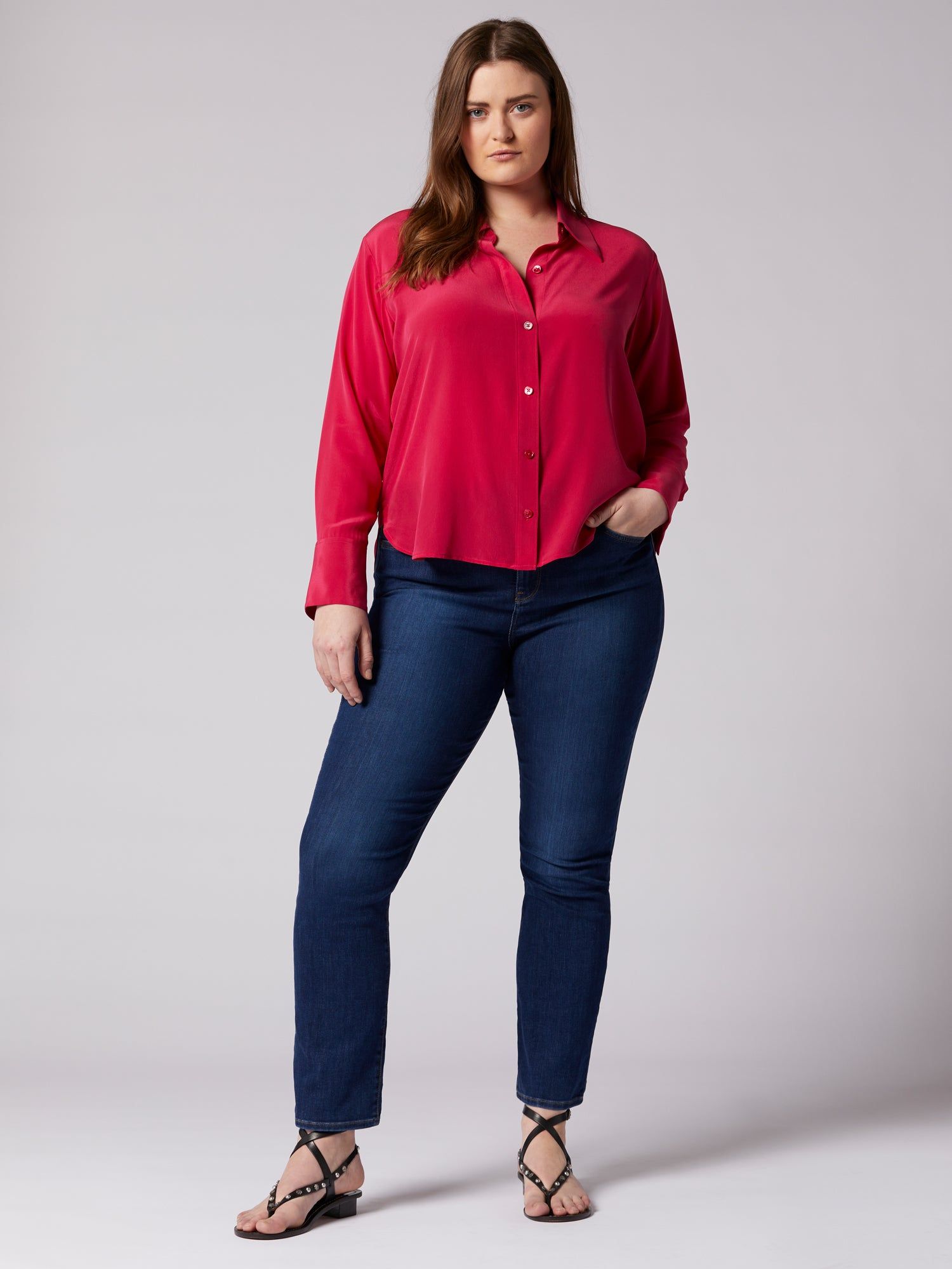 Leona Long Sleeve Silk Shirt sold by Equipment product image thumbnail 9