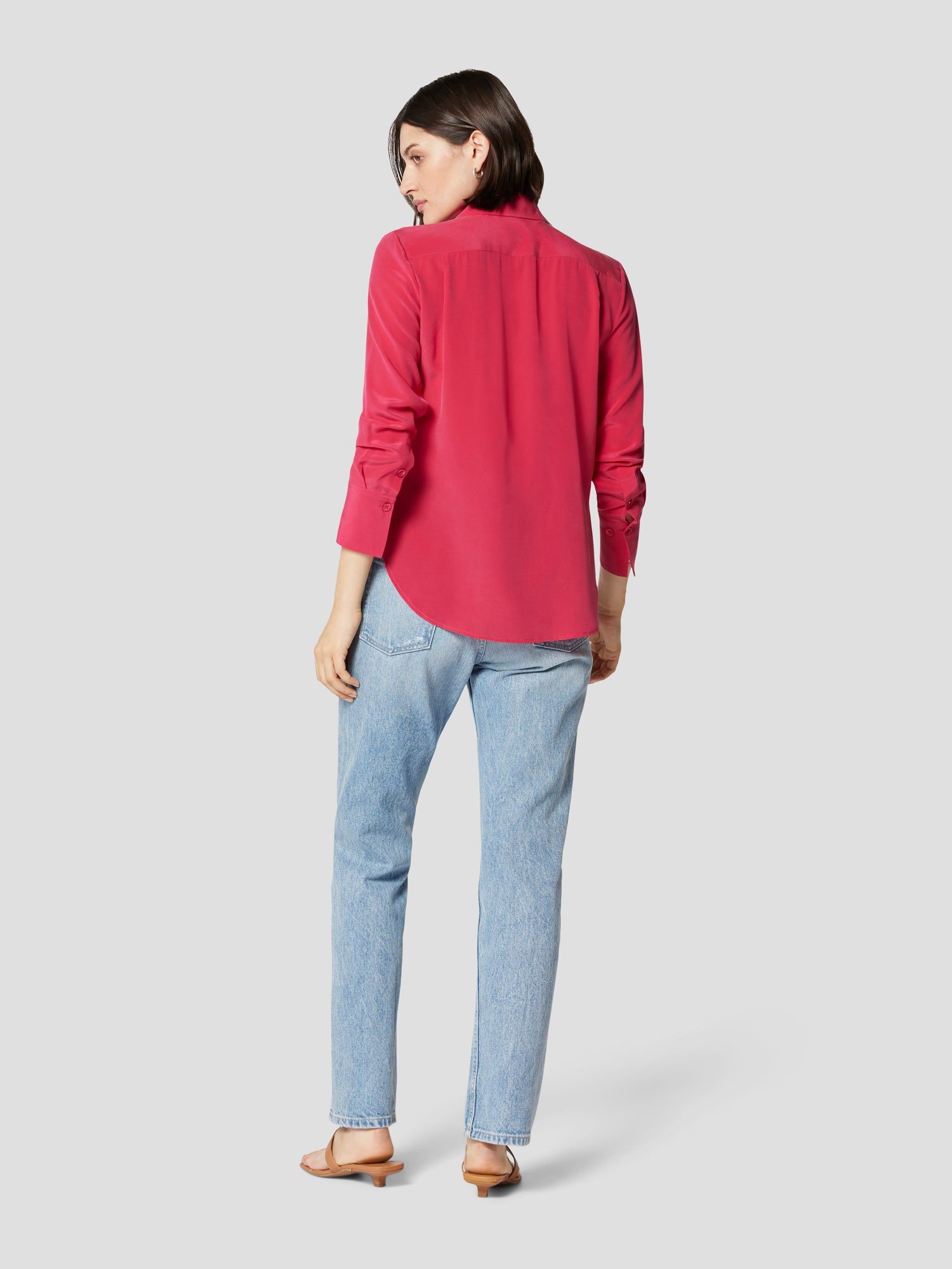 Leona Long Sleeve Silk Shirt sold by Equipment product image thumbnail 6