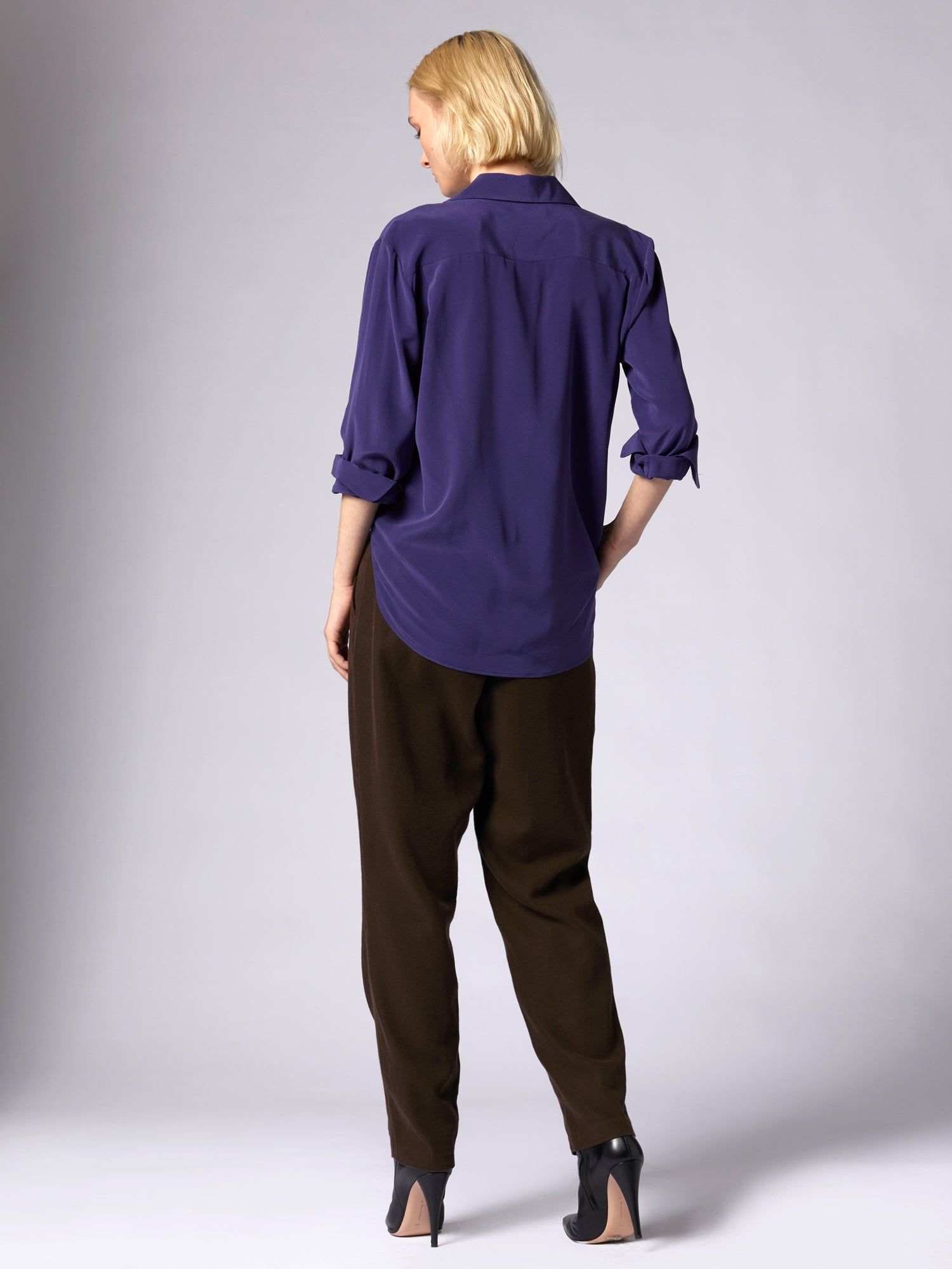 Quinne Long Sleeve Silk Shirt sold by Equipment product image thumbnail 4