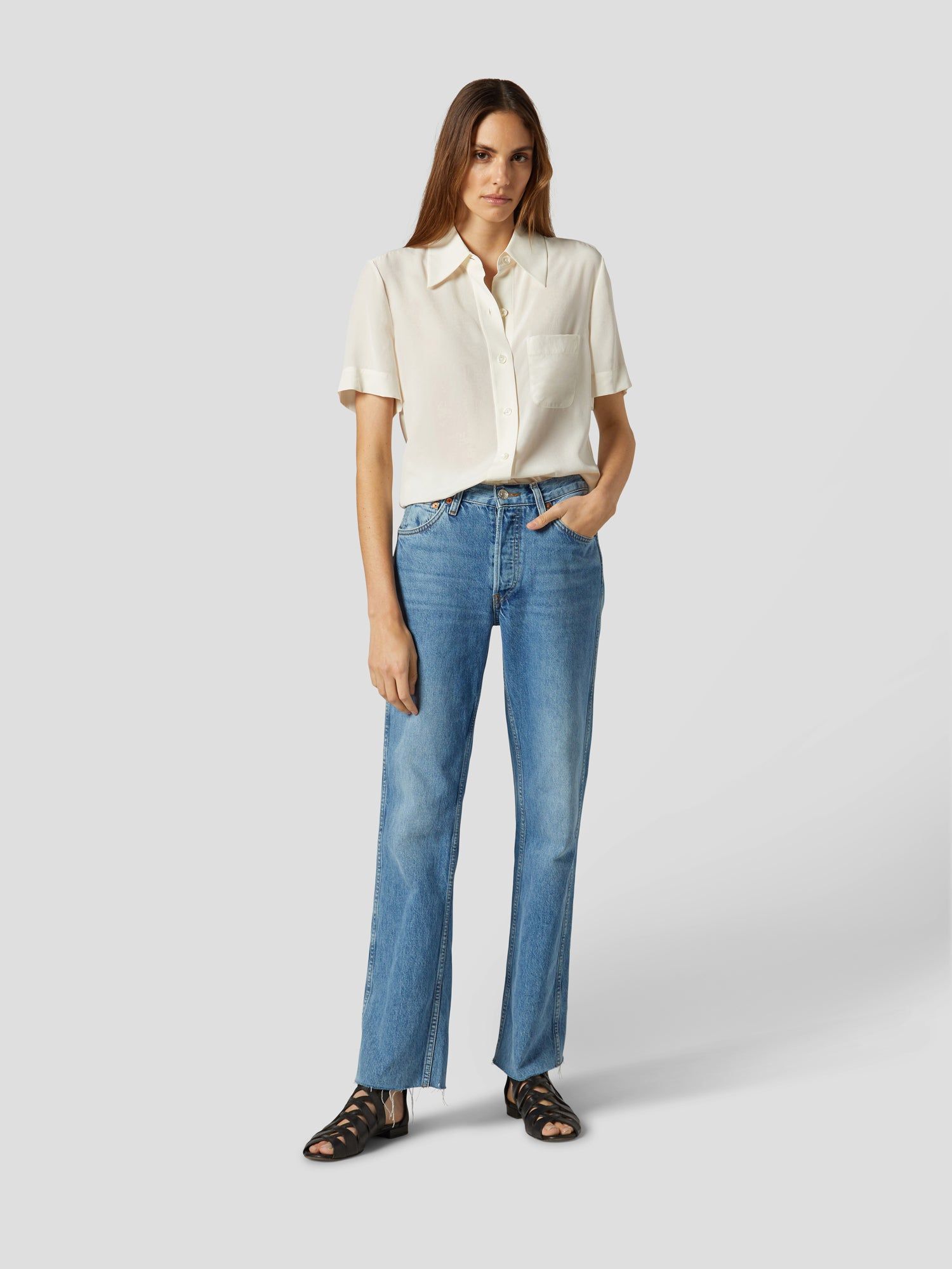 SHORT SLEEVE QUINNE SILK SHIRT sold by Equipment product image thumbnail 2