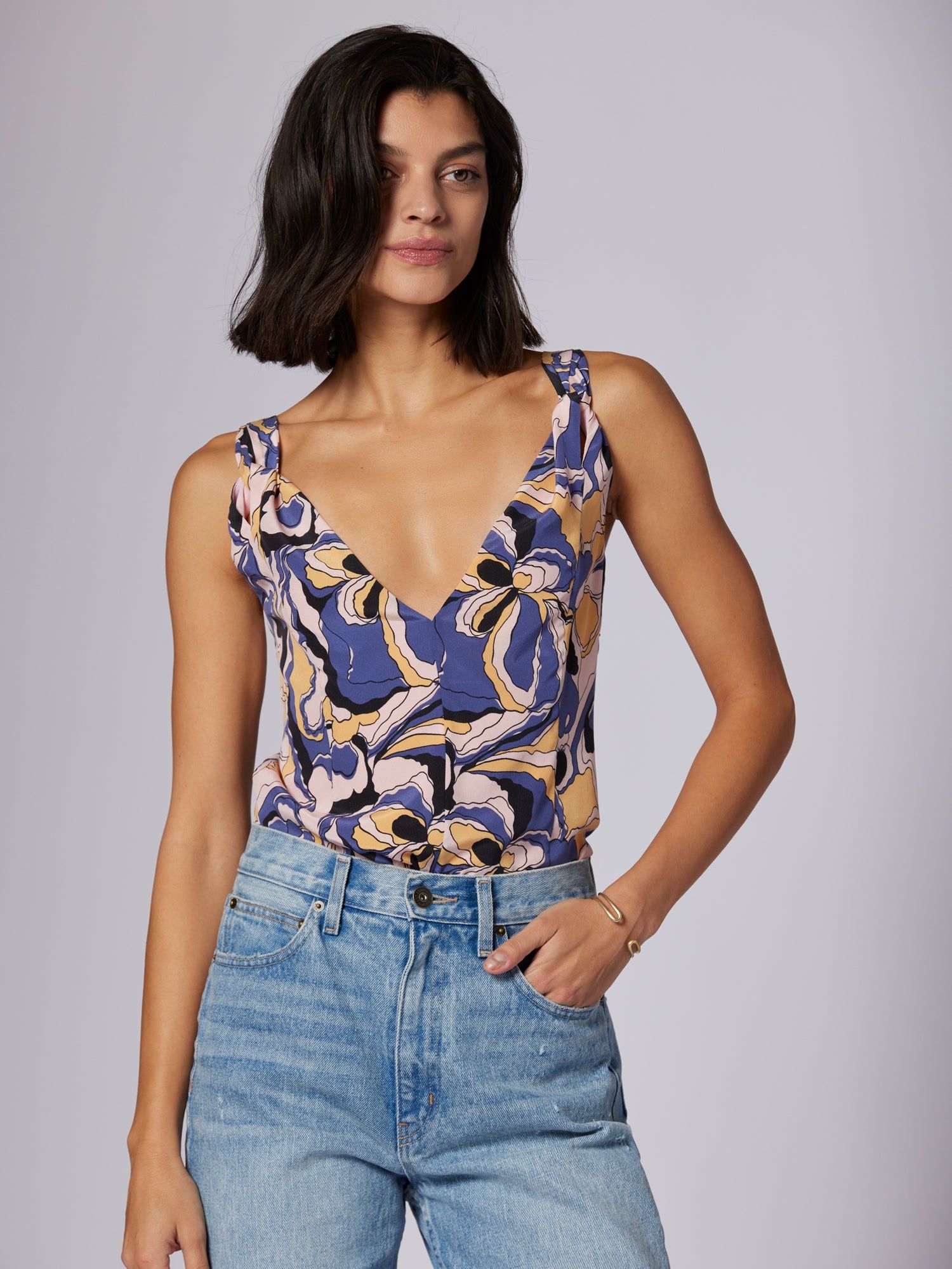 HADLEY SILK TOP sold by Equipment