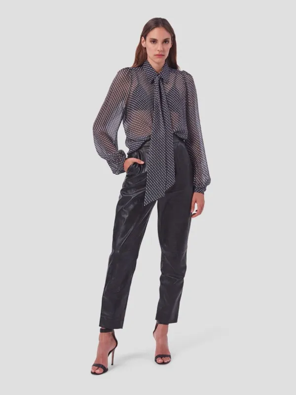 Linetta Tie Neck Silk Shirt sold by Equipment