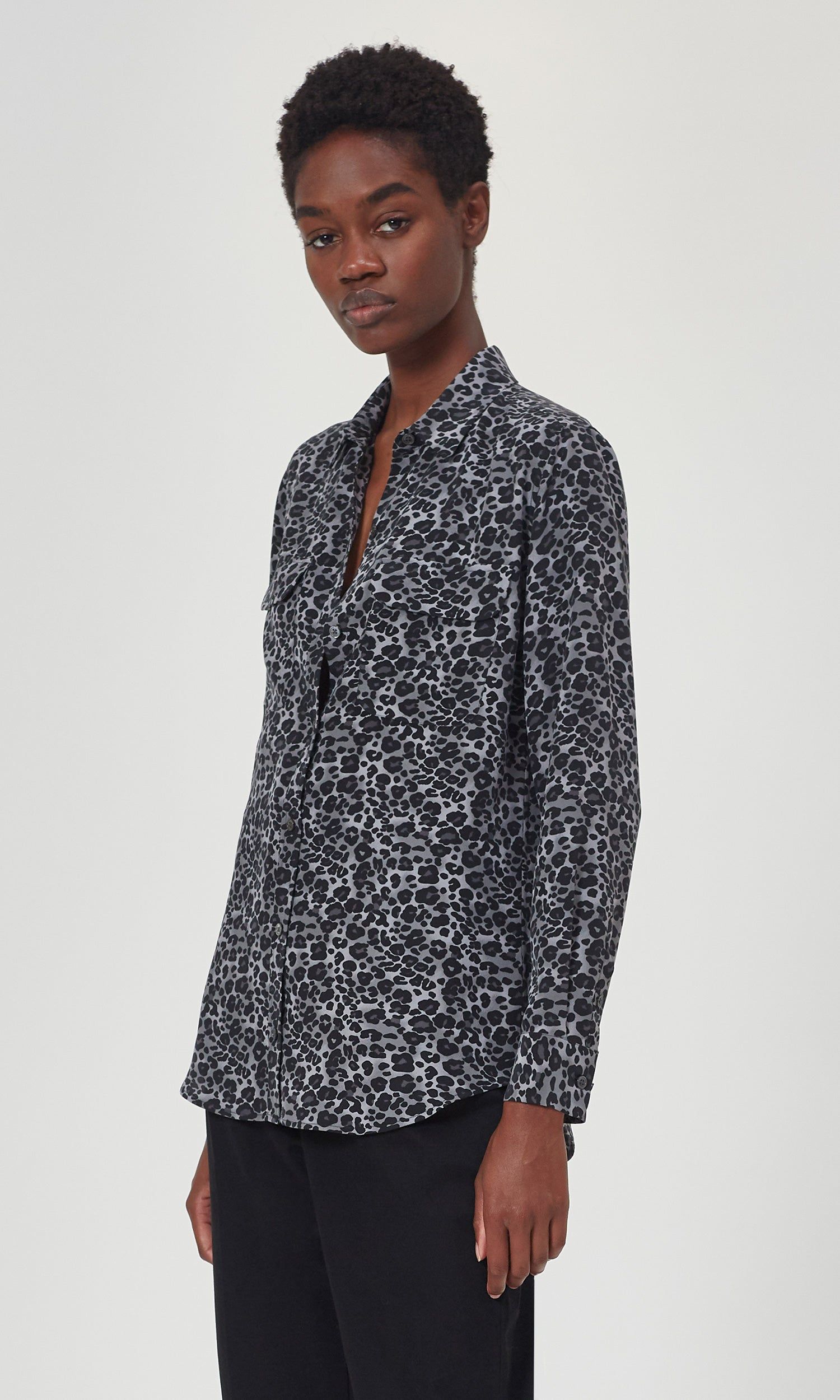 SIGNATURE SILK SHIRT sold by Equipment product image thumbnail 4