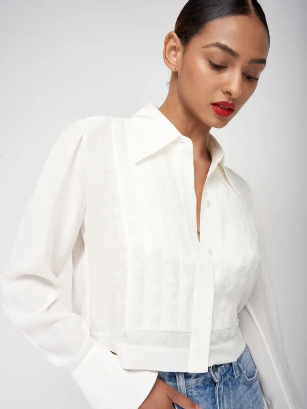 Landon Long Sleeve Silk Shirt sold by Equipment