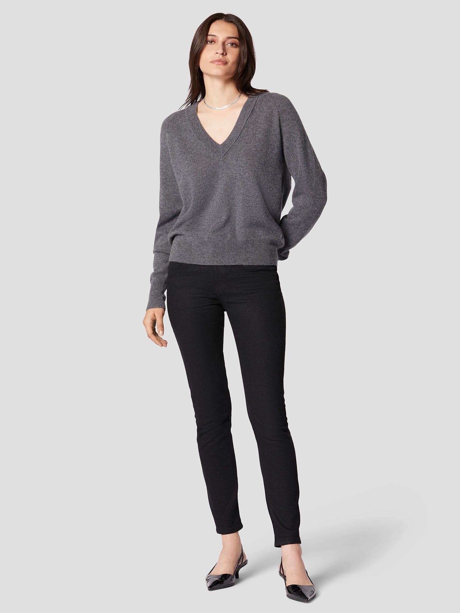 Madalene V-Neck Cashmere Sweater sold by Equipment product image thumbnail 2