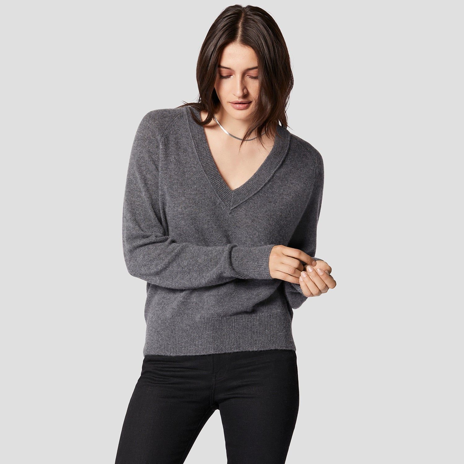 Madalene V-Neck Cashmere Sweater sold by Equipment product image thumbnail 7