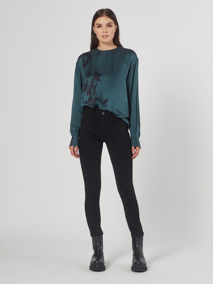 JEUNELLE SILK SATIN SHIRT sold by Equipment product image thumbnail 3