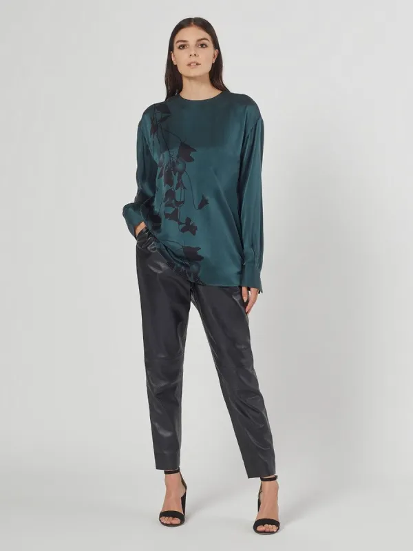 JEUNELLE SILK SATIN SHIRT made by Equipment