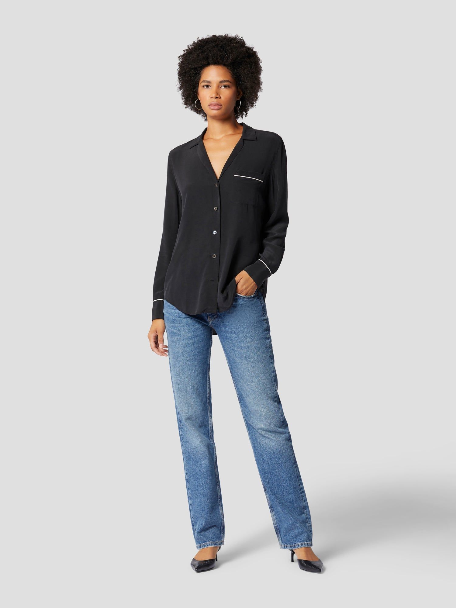 KEIRA SILK SHIRT sold by Equipment product image thumbnail 5