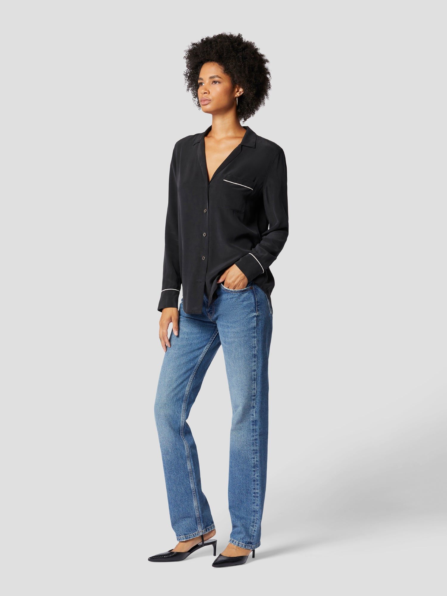 KEIRA SILK SHIRT sold by Equipment product image thumbnail 3