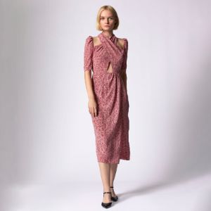 AVELINE MIDI SILK DRESS sold by Equipment