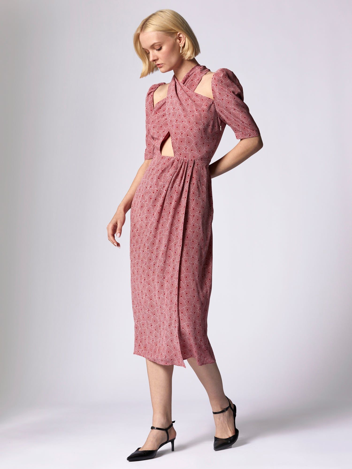 AVELINE MIDI SILK DRESS sold by Equipment product image thumbnail 3