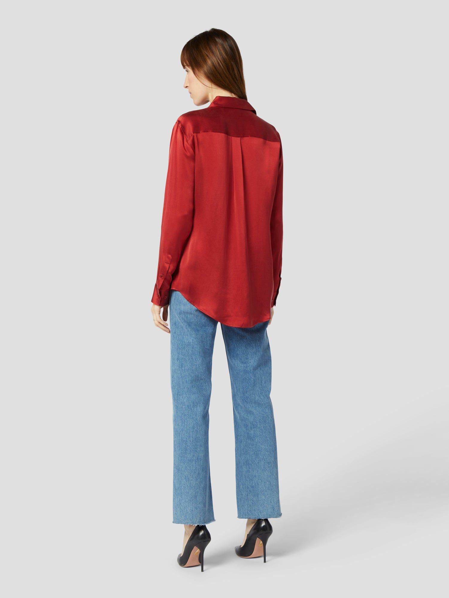 SIGNATURE SILK SATIN SHIRT sold by Equipment product image thumbnail 5