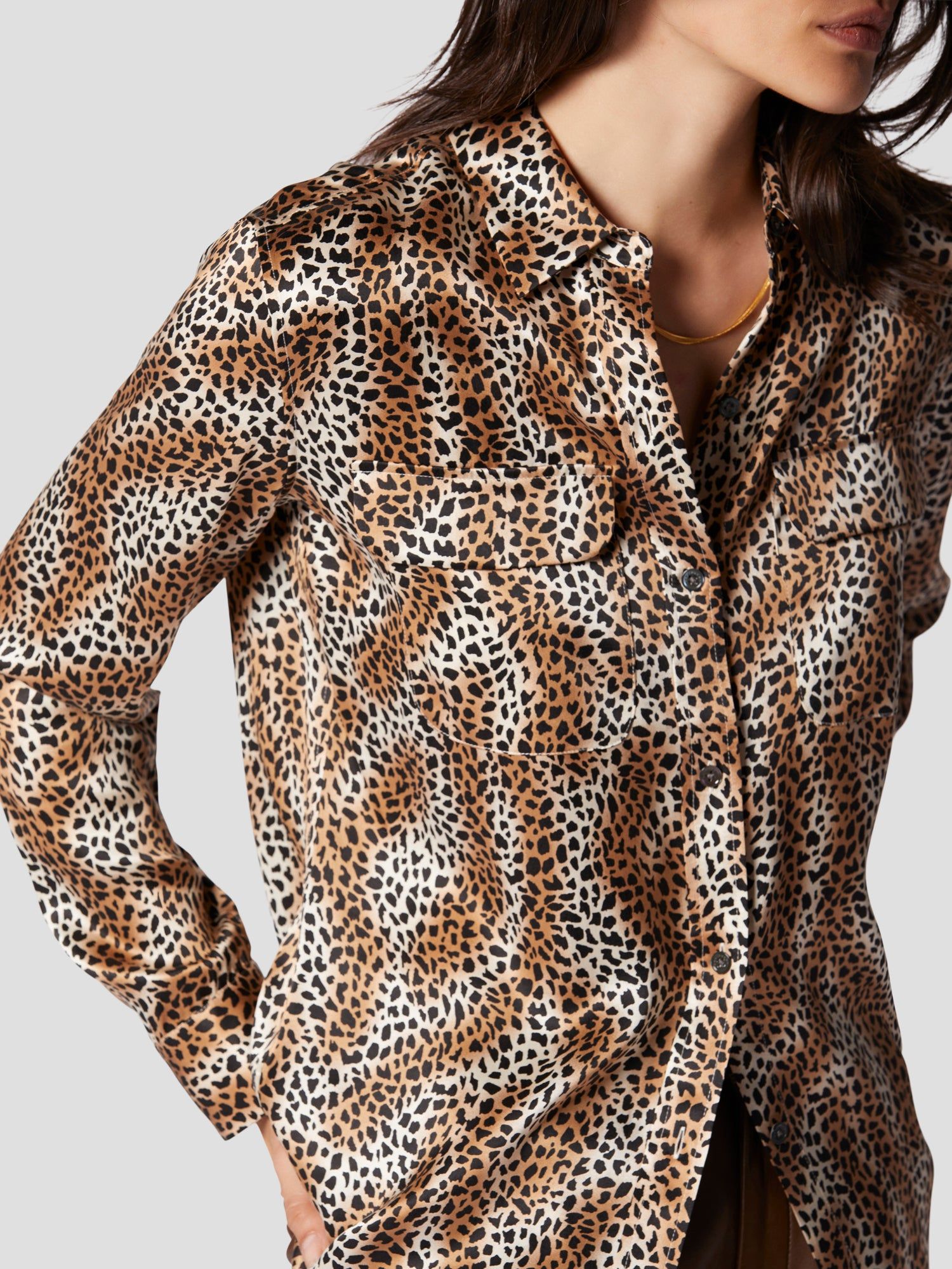 SIGNATURE SILK SATIN SHIRT sold by Equipment product image thumbnail 6