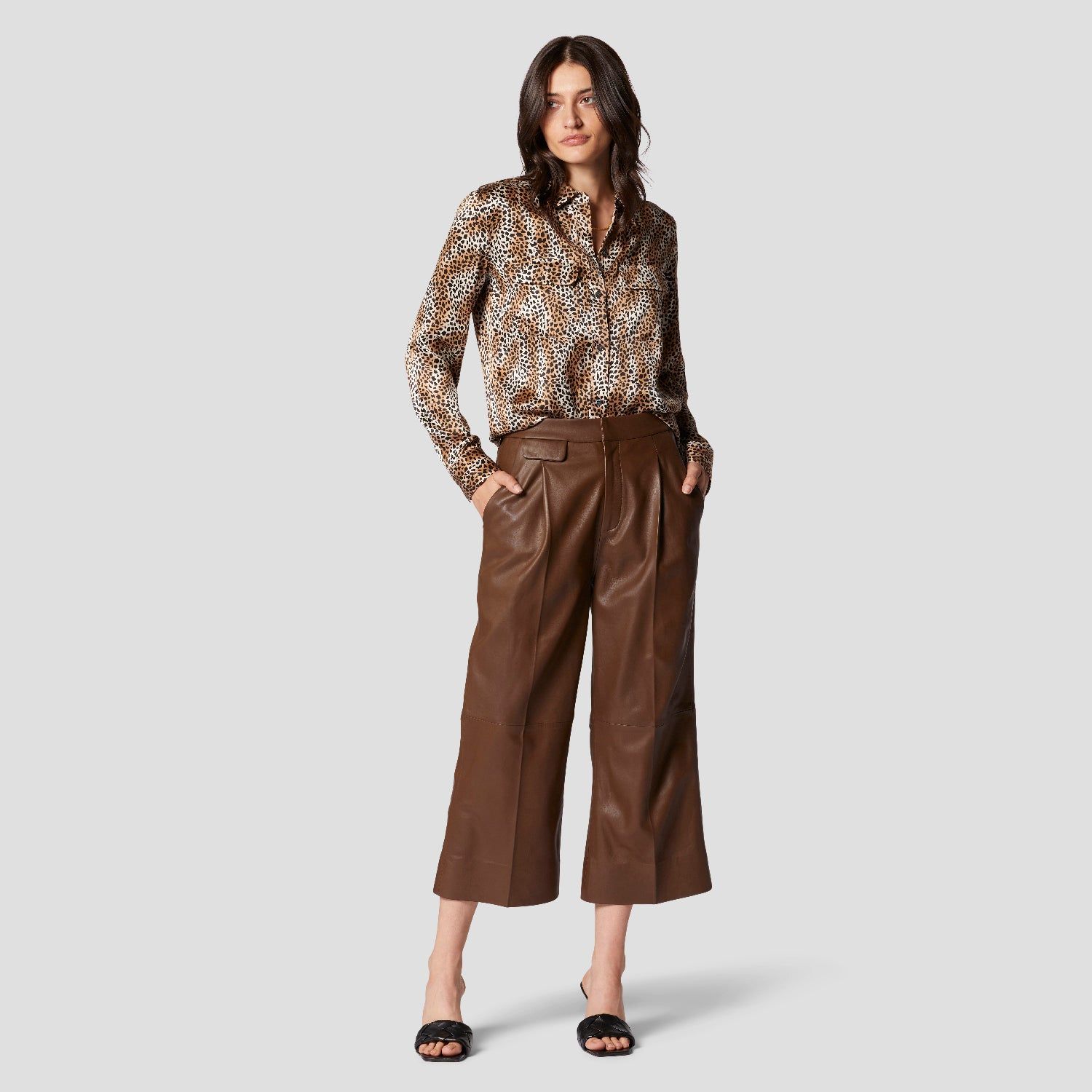 SIGNATURE SILK SATIN SHIRT sold by Equipment product image thumbnail 7