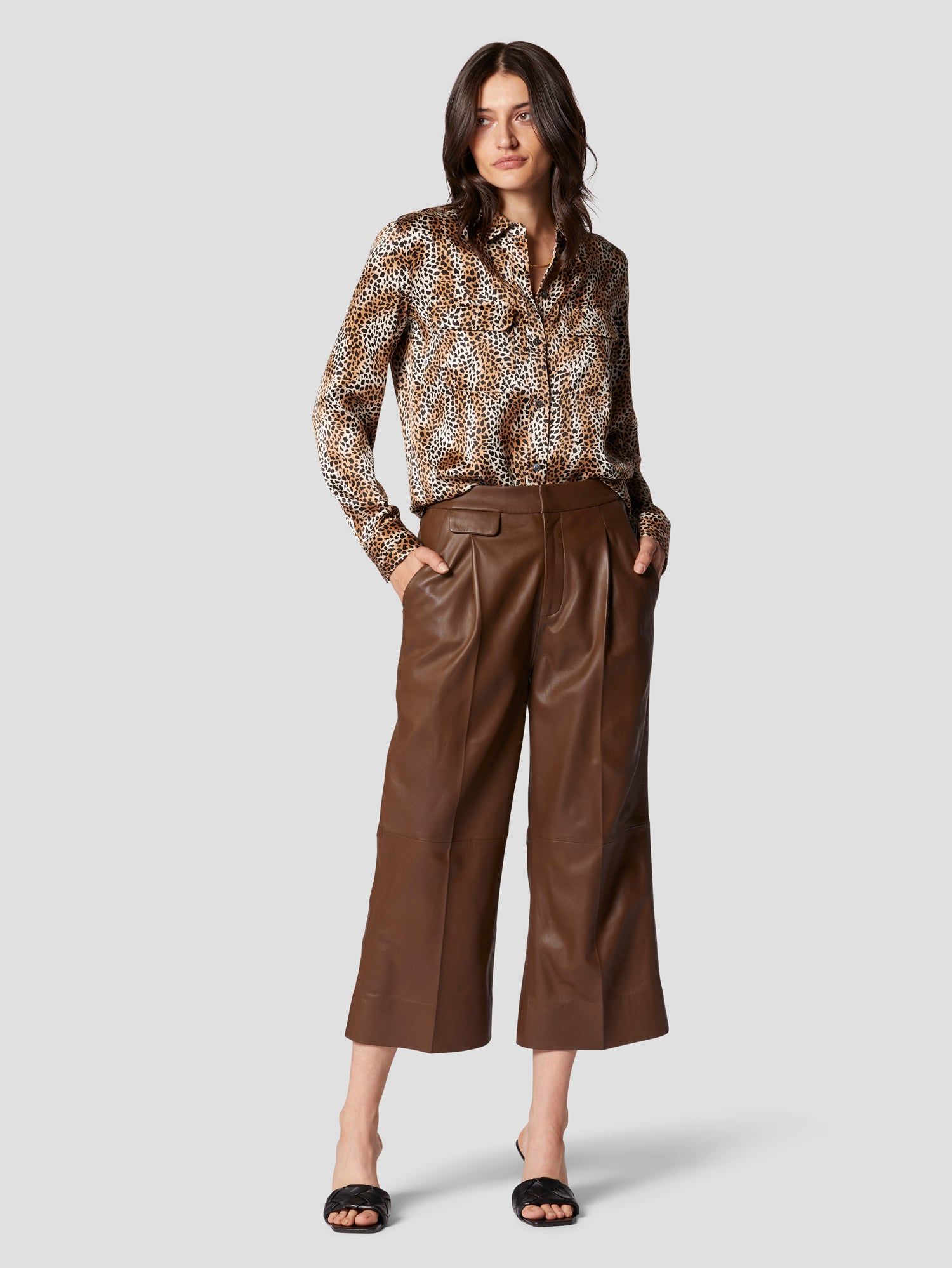 SIGNATURE SILK SATIN SHIRT sold by Equipment