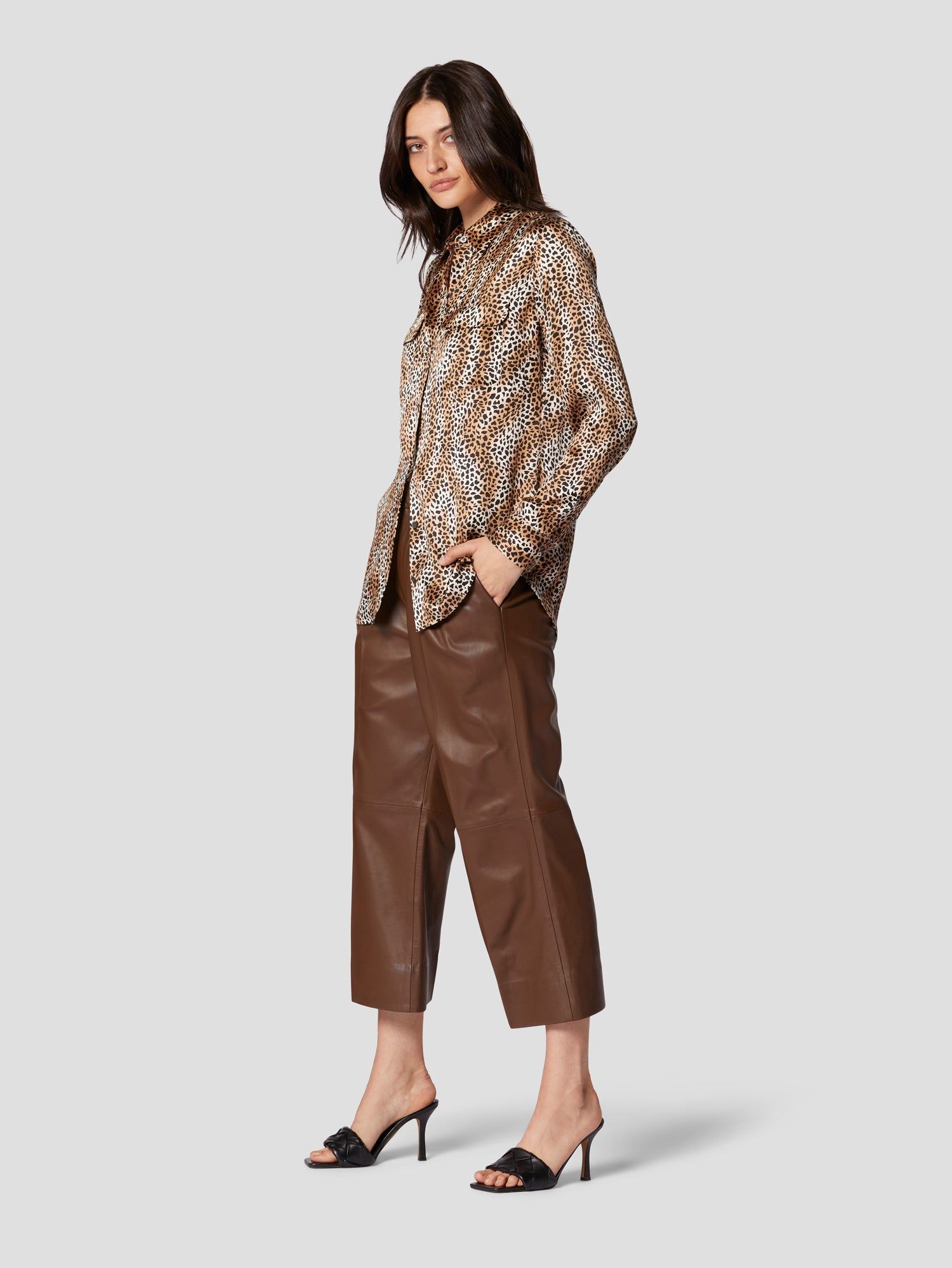 SIGNATURE SILK SATIN SHIRT sold by Equipment product image thumbnail 4
