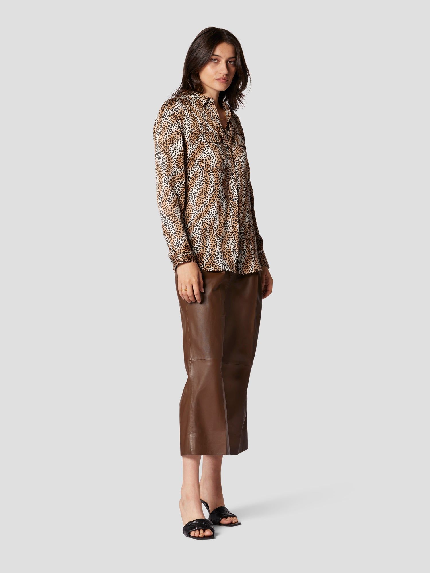 SIGNATURE SILK SATIN SHIRT sold by Equipment product image thumbnail 3