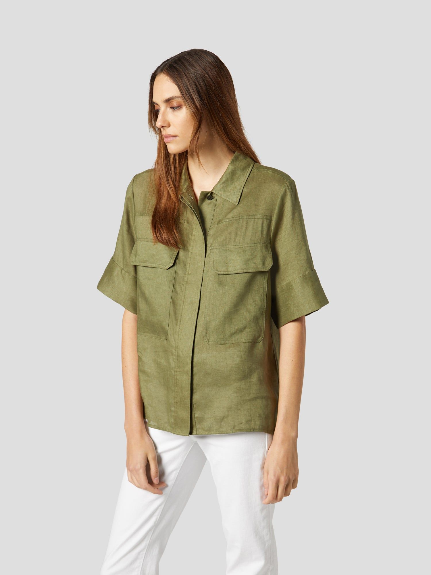 NAVARREL LINEN SHIRT sold by Equipment product image thumbnail 3