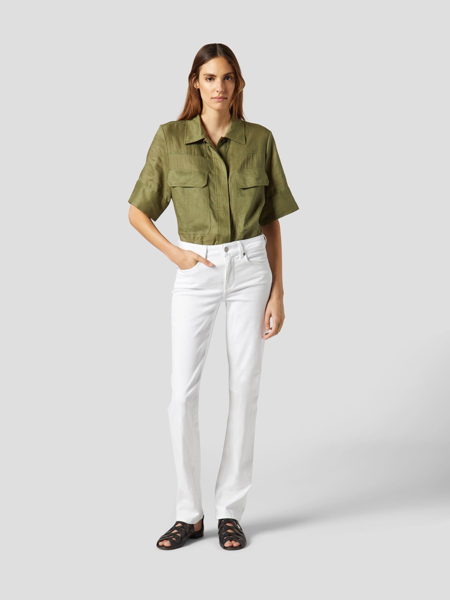 NAVARREL LINEN SHIRT sold by Equipment product image thumbnail 2