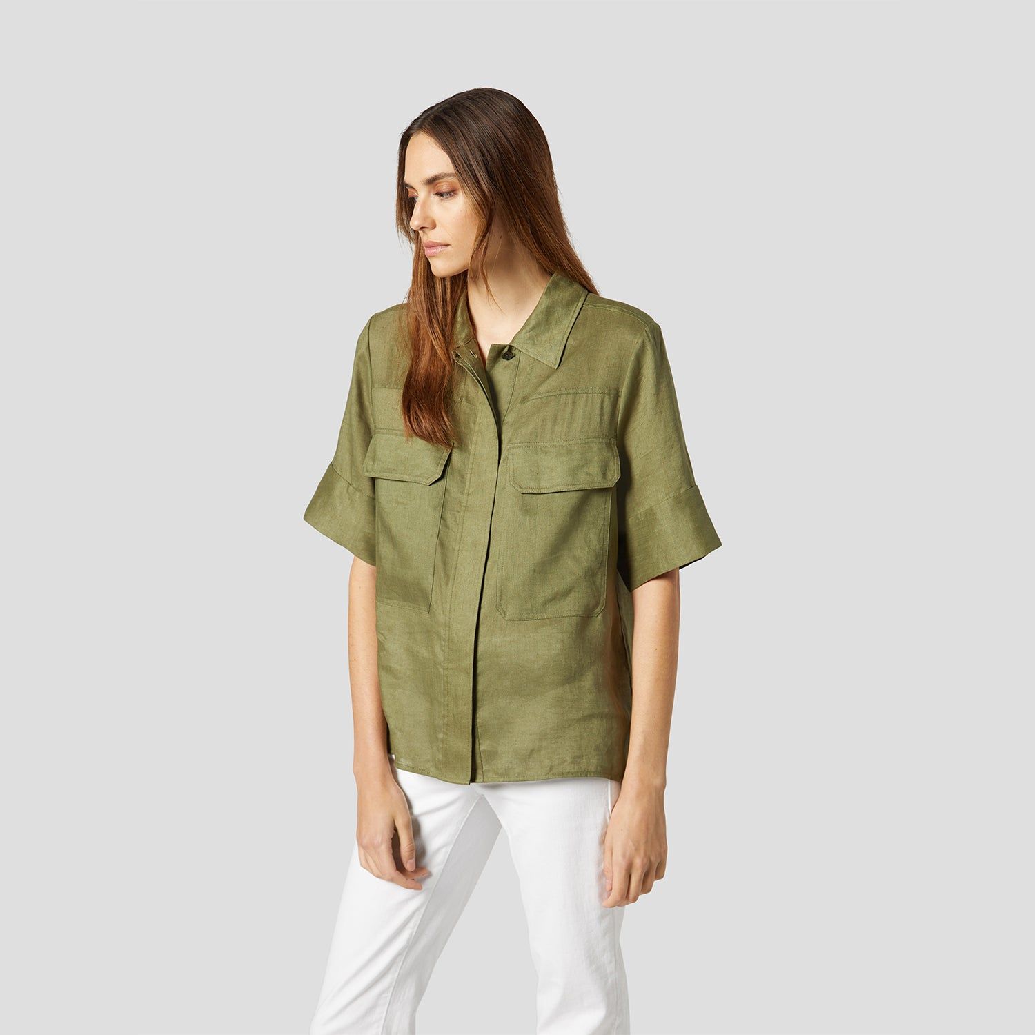 NAVARREL LINEN SHIRT sold by Equipment product image thumbnail 6