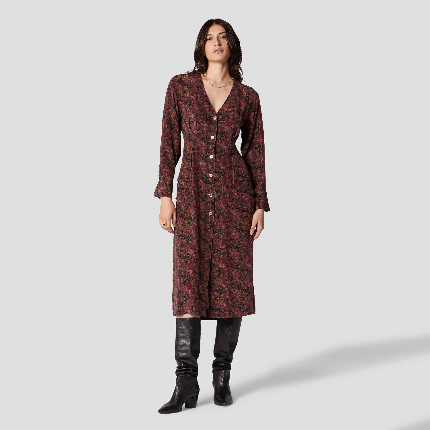 TEODORA SILK DRESS sold by Equipment product image thumbnail 8