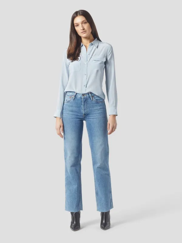 Slim Signature Silk Shirt sold by Equipment