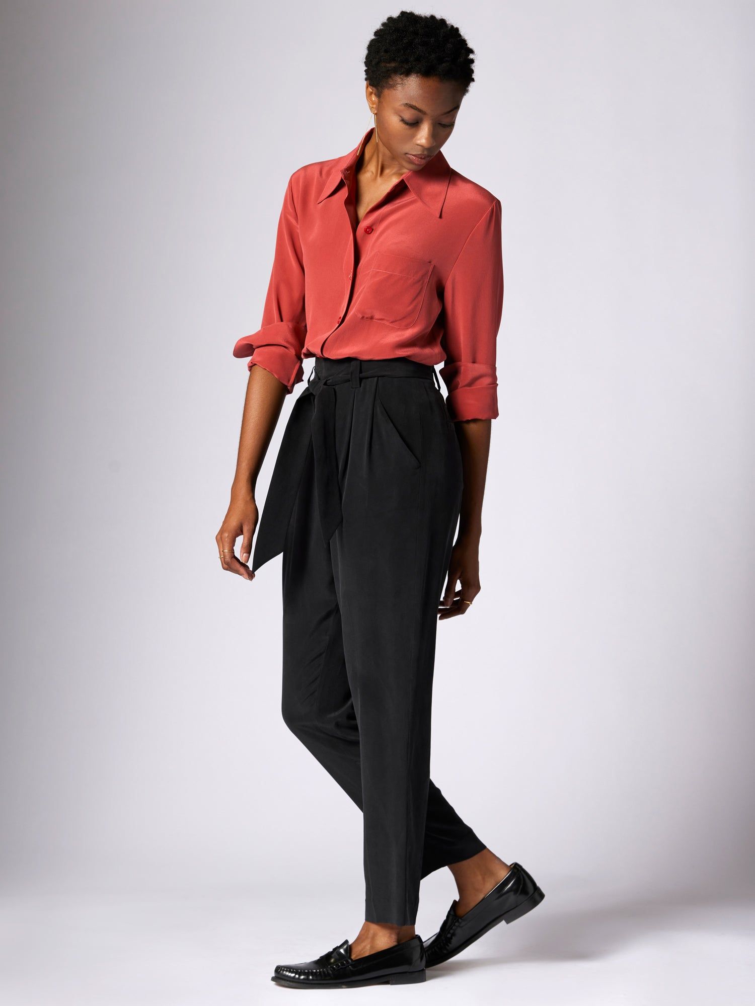 QUINNE LONG SLEEVE SILK SHIRT sold by Equipment product image thumbnail 2