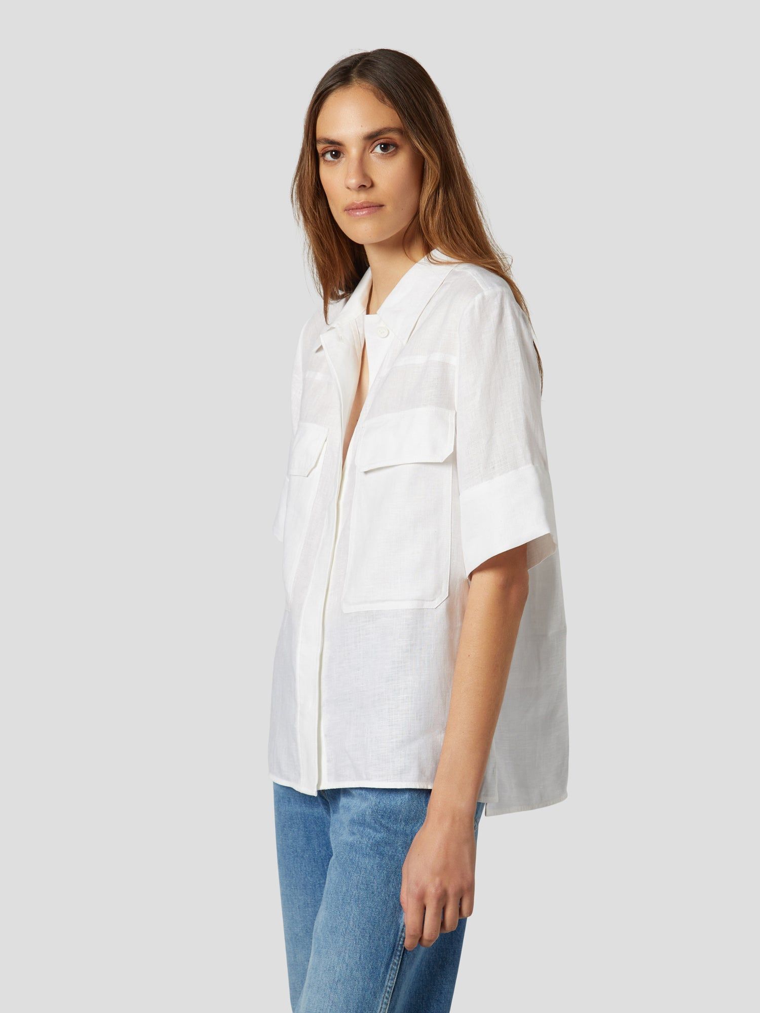 NAVARREL LINEN SHIRT sold by Equipment product image thumbnail 4