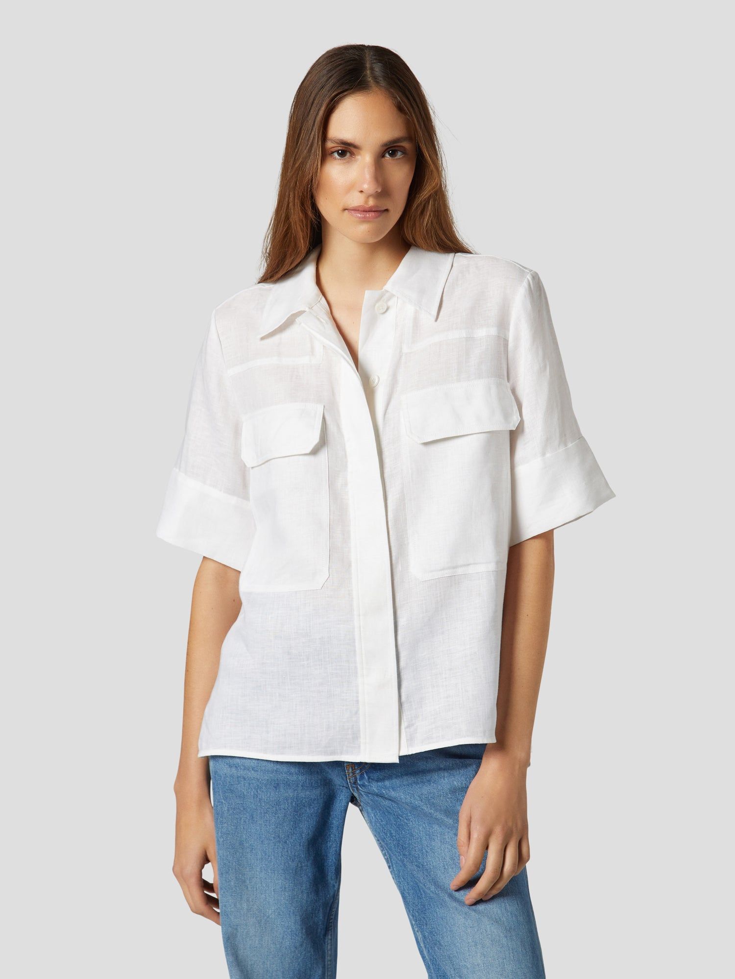 NAVARREL LINEN SHIRT sold by Equipment product image thumbnail 3