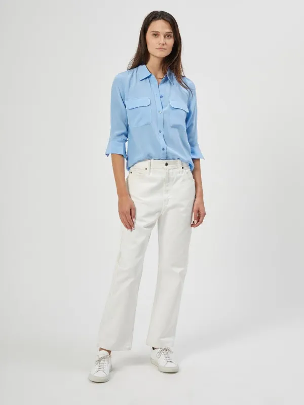 SLIM SIGNATURE SILK SHIRT sold by Equipment