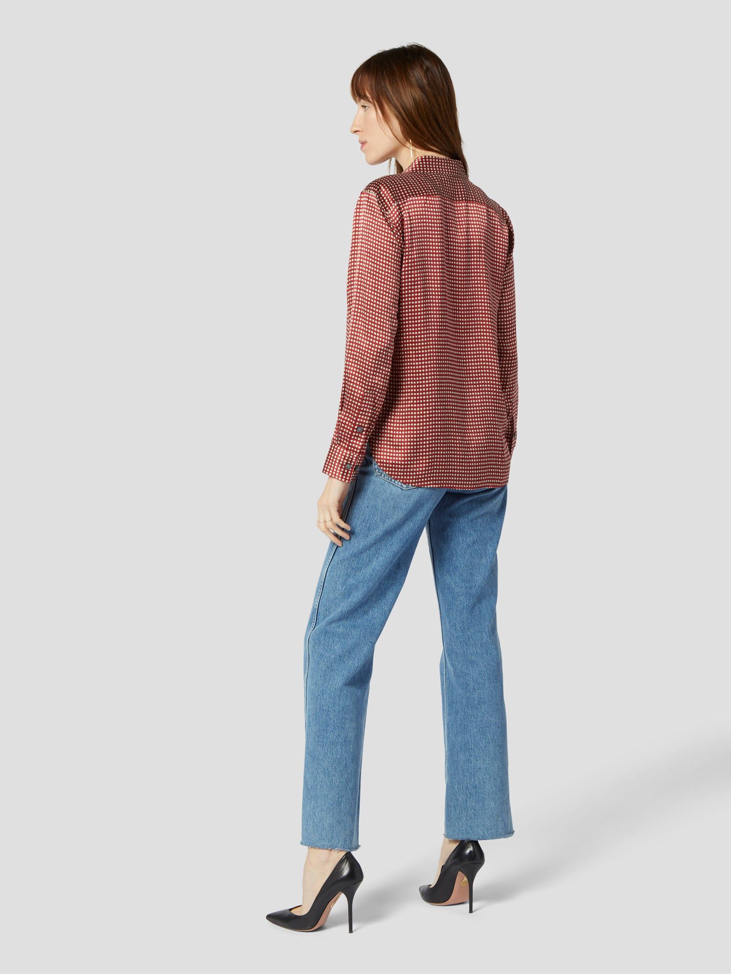 LEEMA SILK SATIN SHIRT sold by Equipment product image thumbnail 5